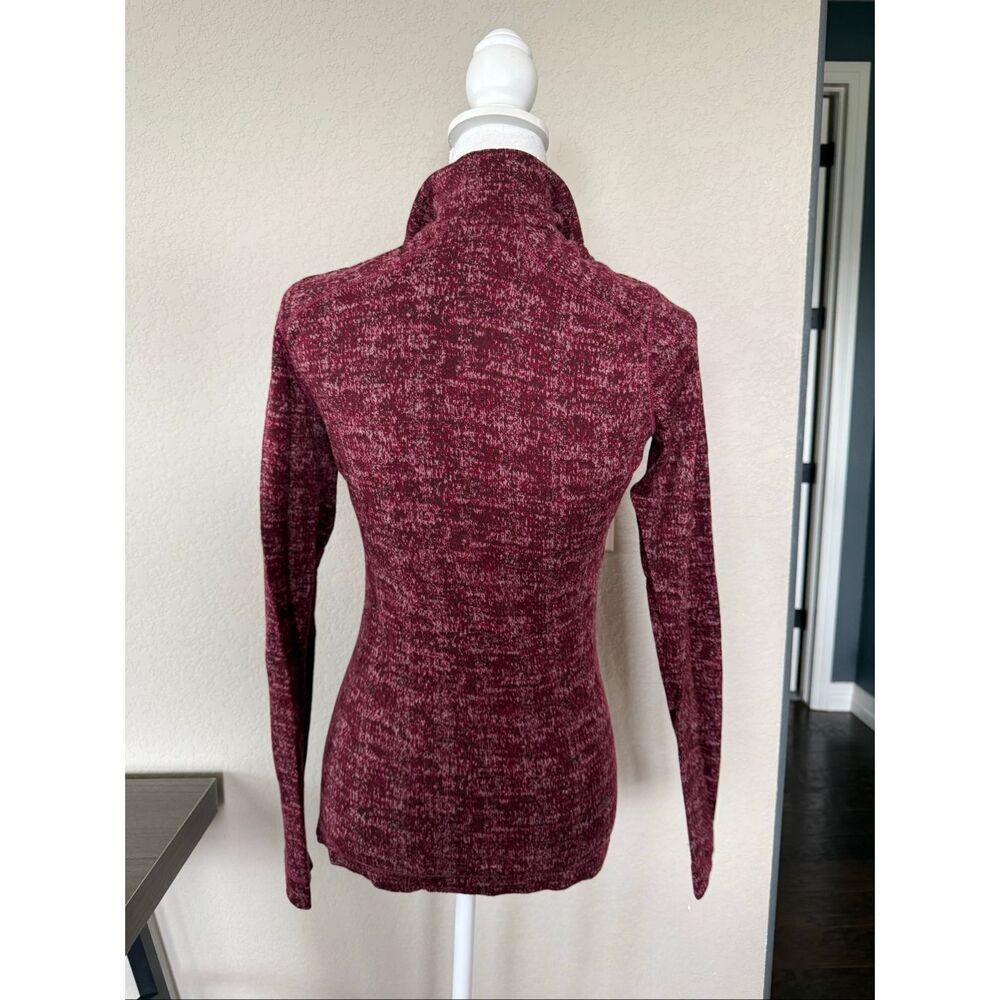 Smartwool Women's Classic Thermal Merino Base Layer 1/4 Zip Burgundy Medium - Picture 2 of 8